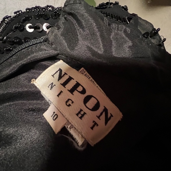 Albert Nipon Black Evening Dress - Picture 2 of 6